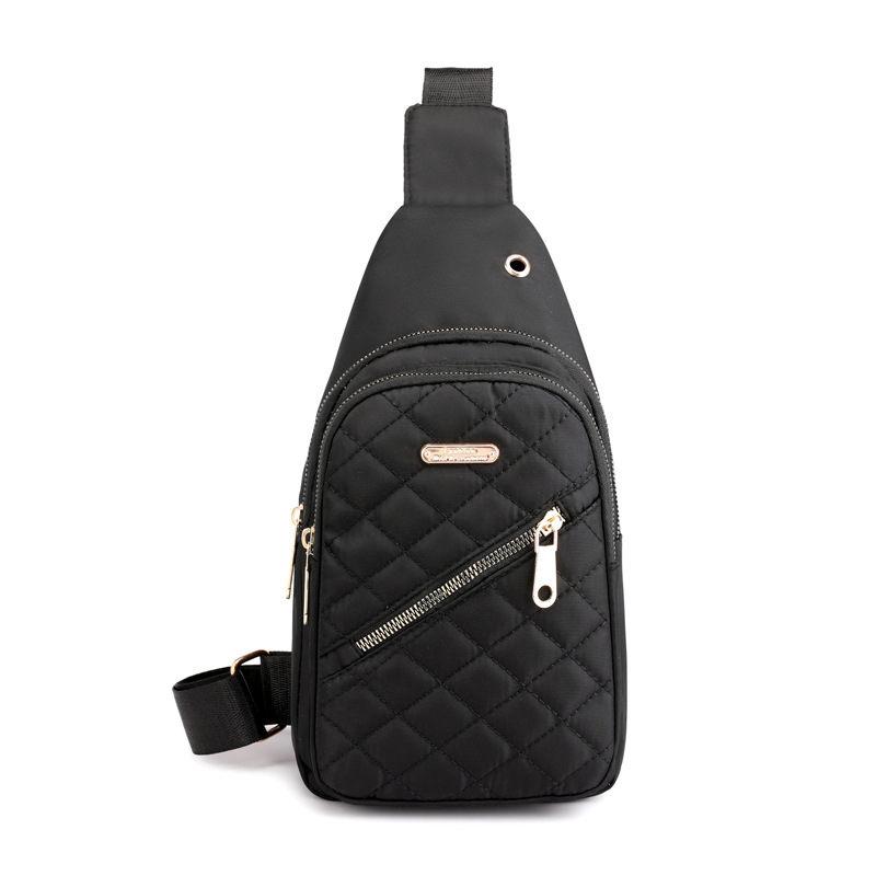 Bolso de las mujeres a principios de otoño estilo coreano súper caliente neto diamante rojo bordado hilo bolsa de pecho bolsa de cintura bolsa de mensajero de hombro multifuncional