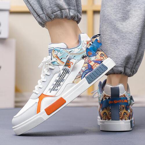 Men's Autumn/Winter New Release Sports Shoes, Cotton Waterproof Casual Shoes, Lightweight Soft Sole, Student and Youth Running Shoes, Skate Shoes