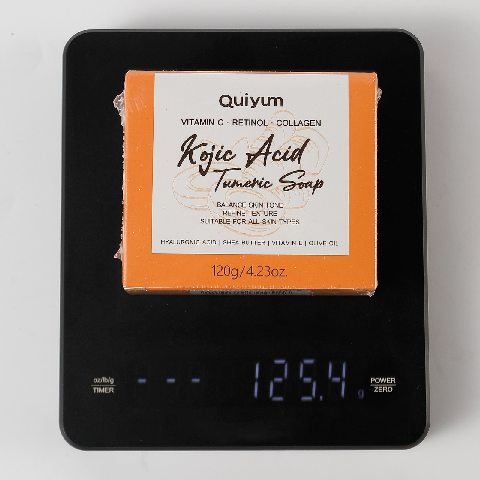Cross-border full English version QUIYUM Curcumic acid Cleaning Handmade Soap 120g Soap Essential oil soap manufacturer wholesale Application Scenario