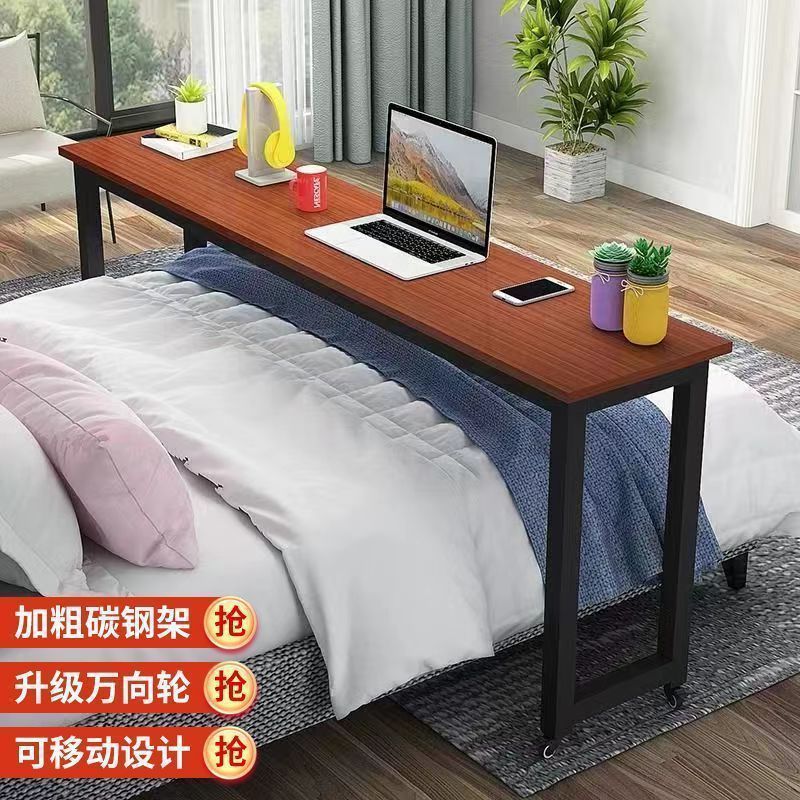 Mesa de cama transversal, escritorio móvil, escritorio de computadora, escritorio de escritorio en la cama del dormitorio, escritorio de escrit