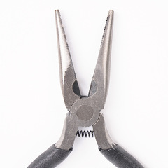 Factory supply 5-inch pointed nose pliers black linen handle jewelry handmade pliers mini pliers DIY handmade craft pliers