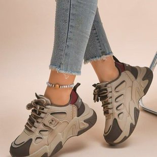 This Pair of Sneakers Is Really Comfortable to Wear! ! Beige Black Brown Other Adult Men