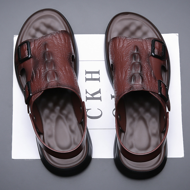 Durable Men's Waterproof Sandals With Thick Soles For The Beach_voghion.com
