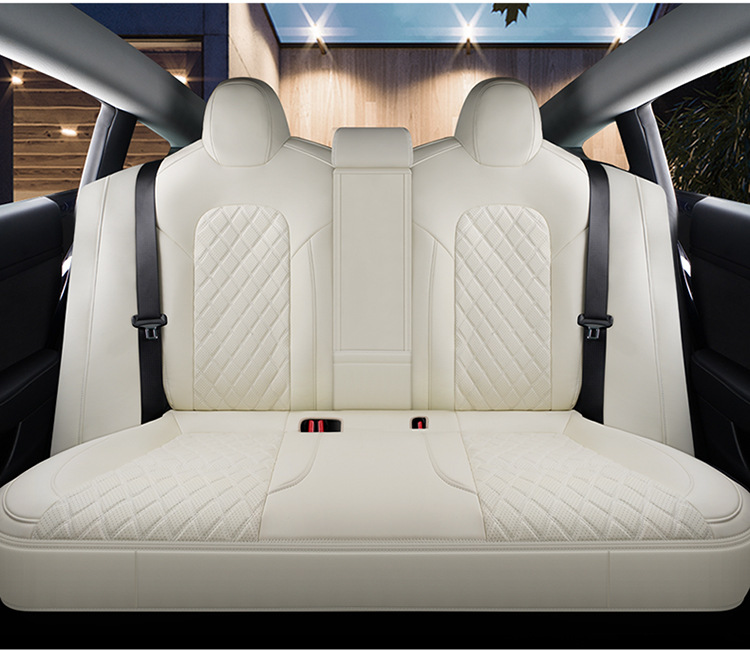 Suitable for Tesla Model 3Ysx Leather Seat Covers, Suitable for All Seasons, Breathable and Wear-Resistant Leather Pvc Seat Cushions for Export