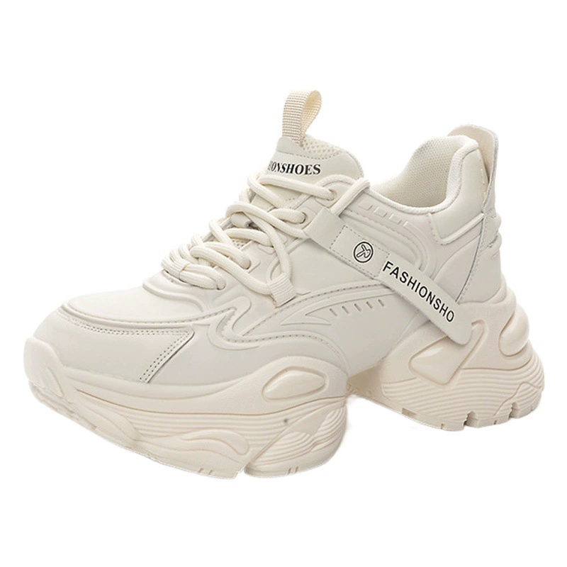 Туфли для папы, женская обувь на воздушной подушке, весна 2025, новые туфли на толстой подошве, увеличивающие рост, спортивная повседневная обувь, женская функциональная танцевальная обувь