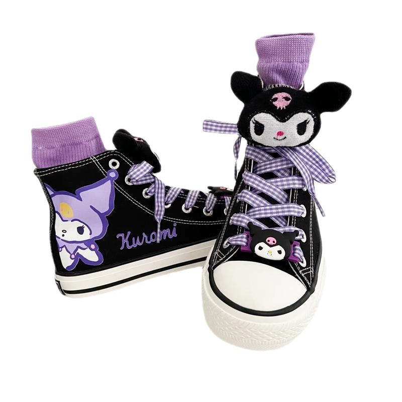 Cloth Japanese shoes for elementary school students, cartoon fresh sneakers