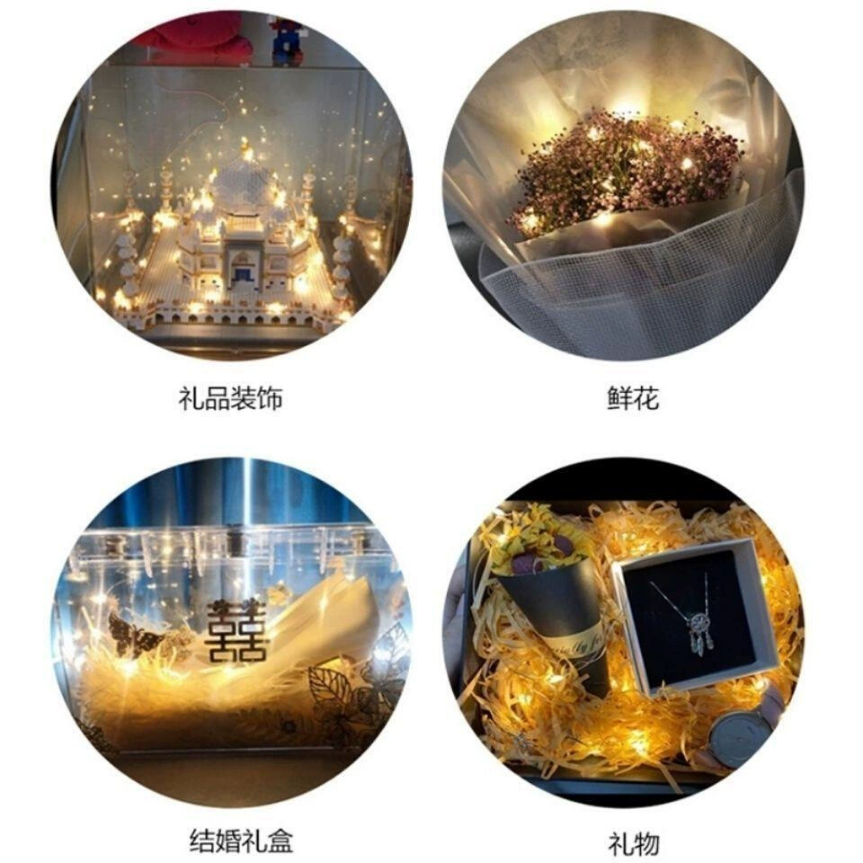 LED-фонарик, декор ногтей, 1м, букет, мигающий свет