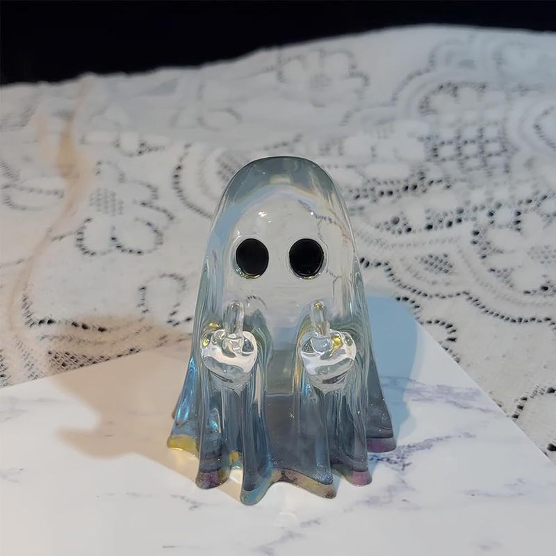 Middle Finger Ghost Resin Mold中指鬼树脂模具鬼魂装饰硅胶模具|undefined