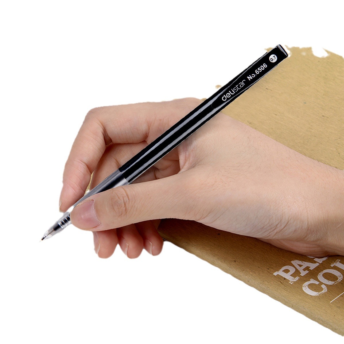 Deli bolígrafo automático Bolígrafo 6506 Deli bolígrafo tipo de prensa 0,7mm Negro Azul