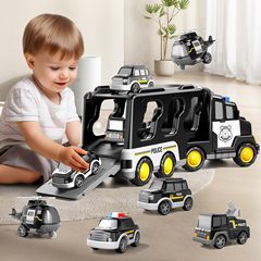 新型子供パトカー工事車玩具車プレゼント男の子赤ちゃん男の子誕生日3-6歳子供7クロスボーダー熱売
