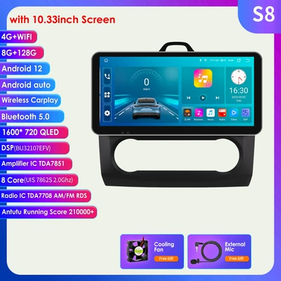 Car Navigator with Wireless – DVD Navigation - black-8128g-wifi4g-lte-version-7862-carplay-eight-cores-1033inch-applicable-to-04-11-ford-focus-automatic-version