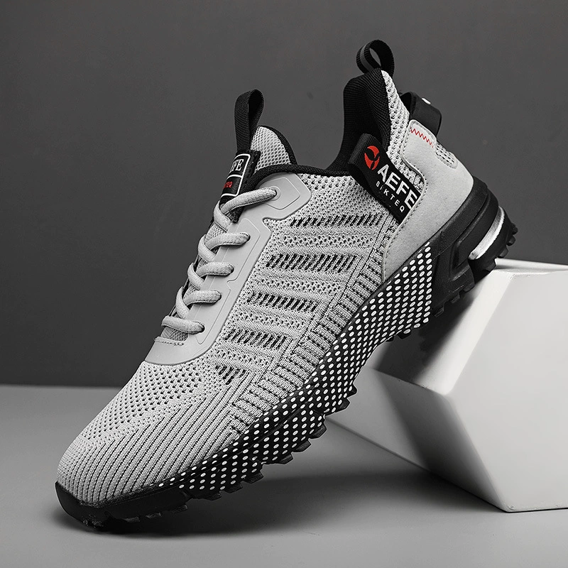 Кроссовки мужские 2024 Весенние новые кроссовки, дышащая корейская модная повседневная обувь, модная обувь на шнуровке, сверхлегкая