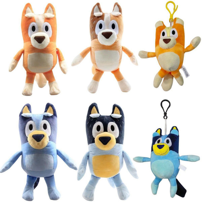 儿童玩具卡通动漫布鲁伊宾果一家毛绒玩偶礼品可爱公仔娃娃机动物