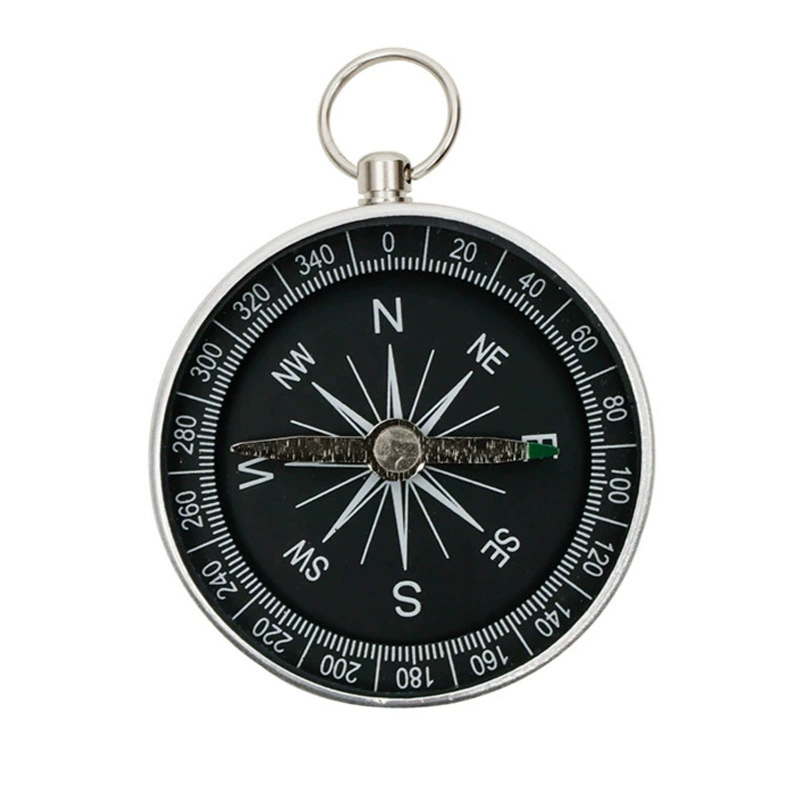 Алюминиевый сплав металлический Карманный компас 44 мм с брелком портативный китайский стиль палец Север рекламный подарок