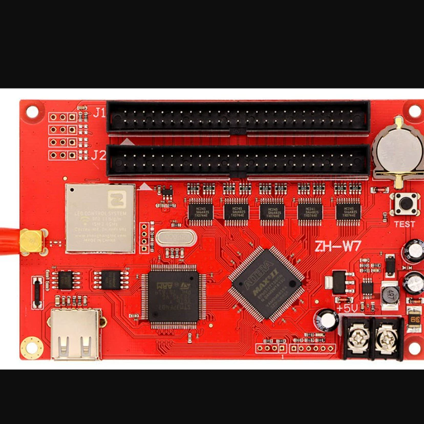 AVIC ZH-W7 Светодиодный рекламный экран Контрольная карта U Диск + WIFI Одноцветный