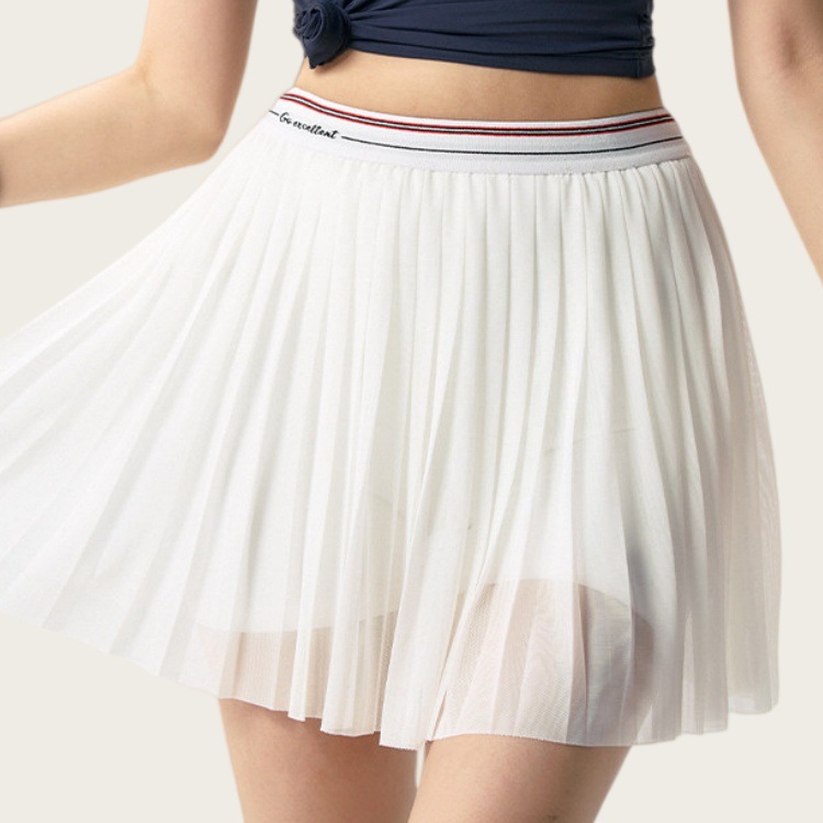 New cross-border sports mini skirt for women, anti-exposure, suitable for running, training, tennis, pleated skirt, outdoor fitness, and yoga wear