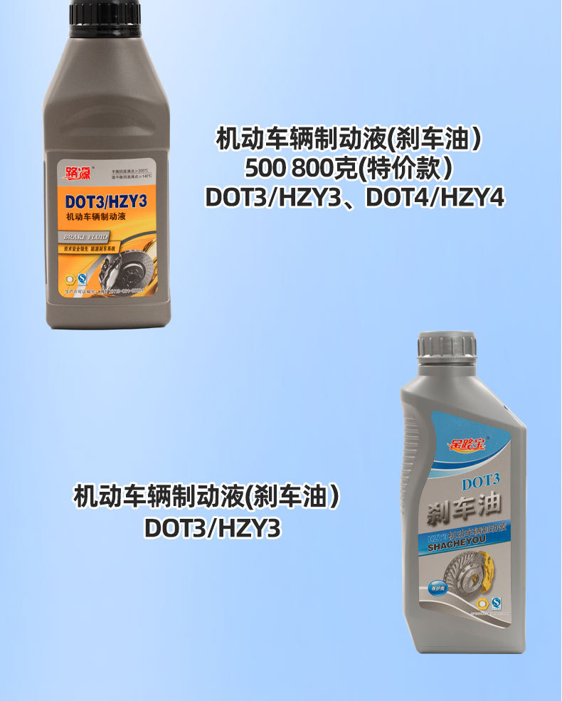 Brake Fluid Dot4 for Cars, Trucks, Motorcycles, Electric Disc Brakes, Forklifts, and Clutches, Universal Type