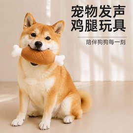 狗狗猫咪毛绒发声双骨头鸡腿仿真胡萝卜蔬菜宠物耐咬玩具用品批发
