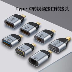 Type-c公転HDTVメスアダプタ4K @ 60hzハイビジョンmDP出力VGA DP RJ45ネットワークポート