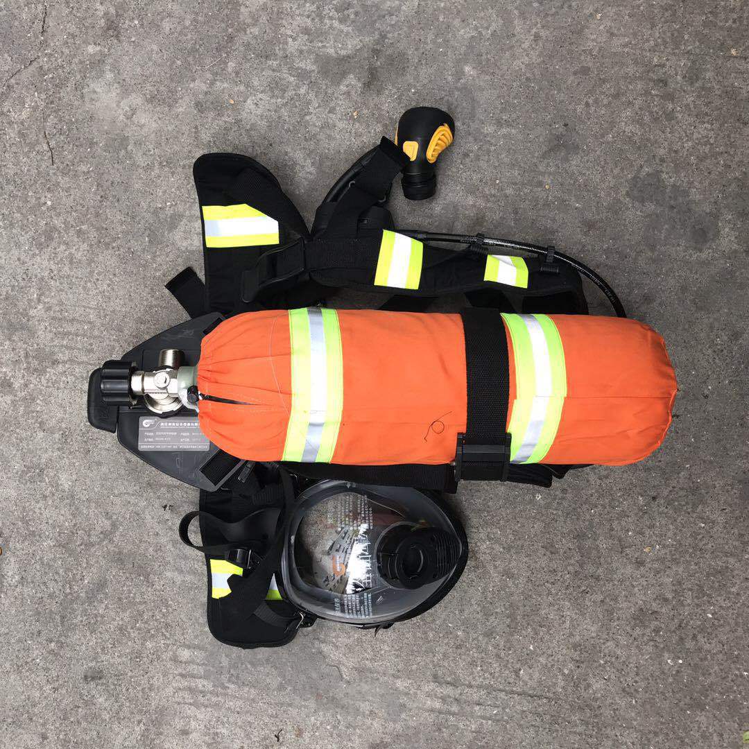 正压式呼吸器3C认证便携面罩正压式消防空气呼吸器6.8L碳纤维瓶