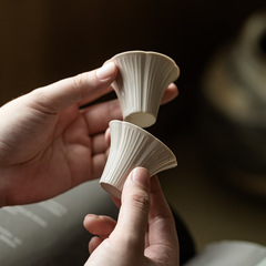 観嵐草木灰釉陶磁器主人杯個人専用カップ家庭用品茗杯お茶カップ工夫茶器