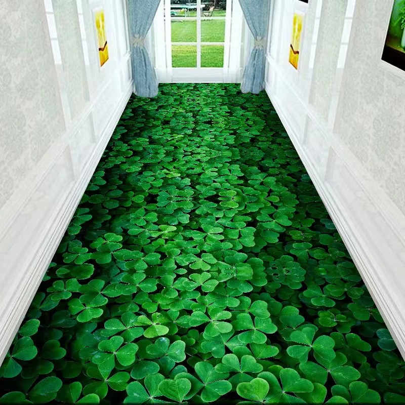 Alfombra de sala de estar doméstica transfronteriza cortable pasillo puerta de entrada lavado con agua en la alfombra de la casa