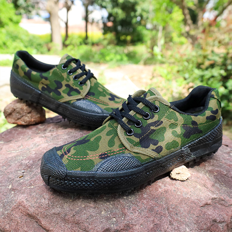 Suela de goma vulcanizado liberación zapatos de trabajo bajo-top entrenamiento estudiantes entrenamiento densos picking zapatos fábrica zapatos de liberación al por mayor