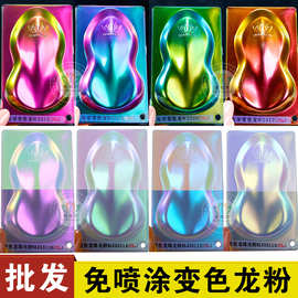 批发注塑珠光粉免喷涂变色龙粉3D耗材PC料塑胶幻彩霓虹变色粉1KG