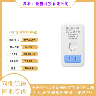 2-pin Plug Smart Electric Car Charger Full of Automatic Power Off Protector Battery Car Timer Socket