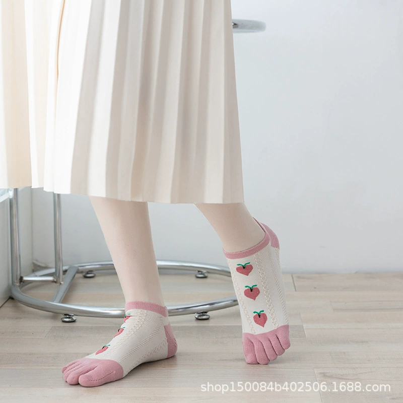 Cotton autumn fresh breathable socks for toes