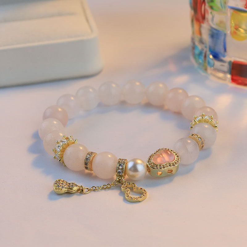 Li Guang pastel crema de cristal de hielo pulsera de lujo ligera mujer transferencia pequeña calabaza de alta calidad pulsera regalo de regalo para amigos
