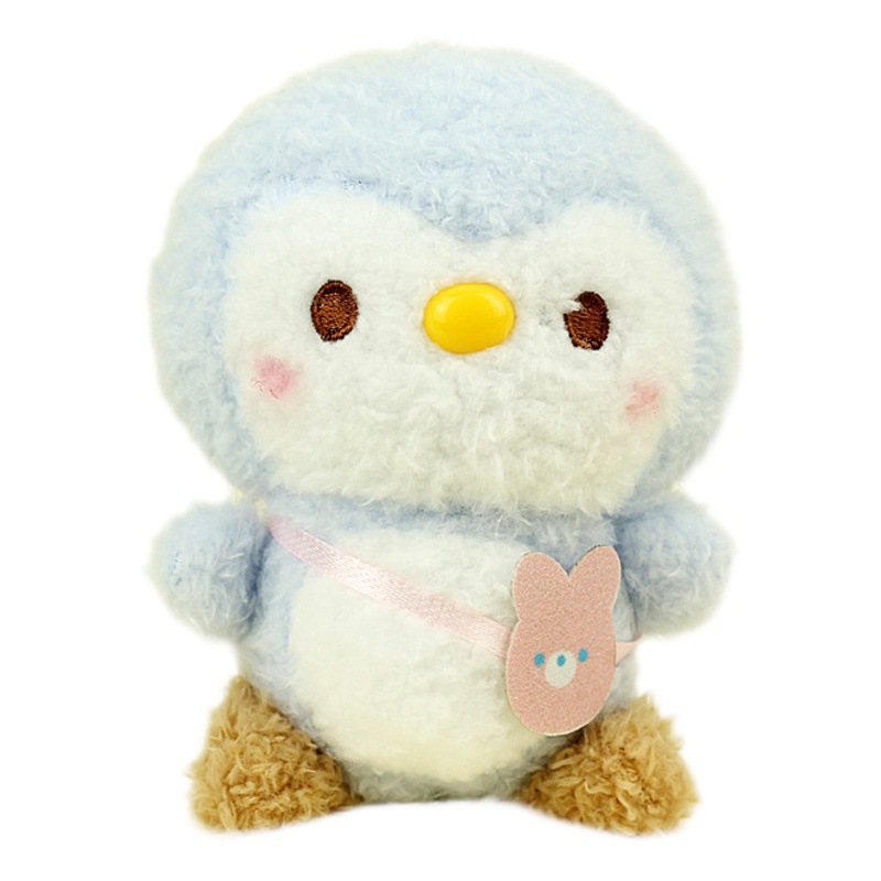Yirongfang - Colgante de peluche de conejito genuino, pequeño conejo blanco de peluche, decoración colgante, llavero para bolso, regalo.