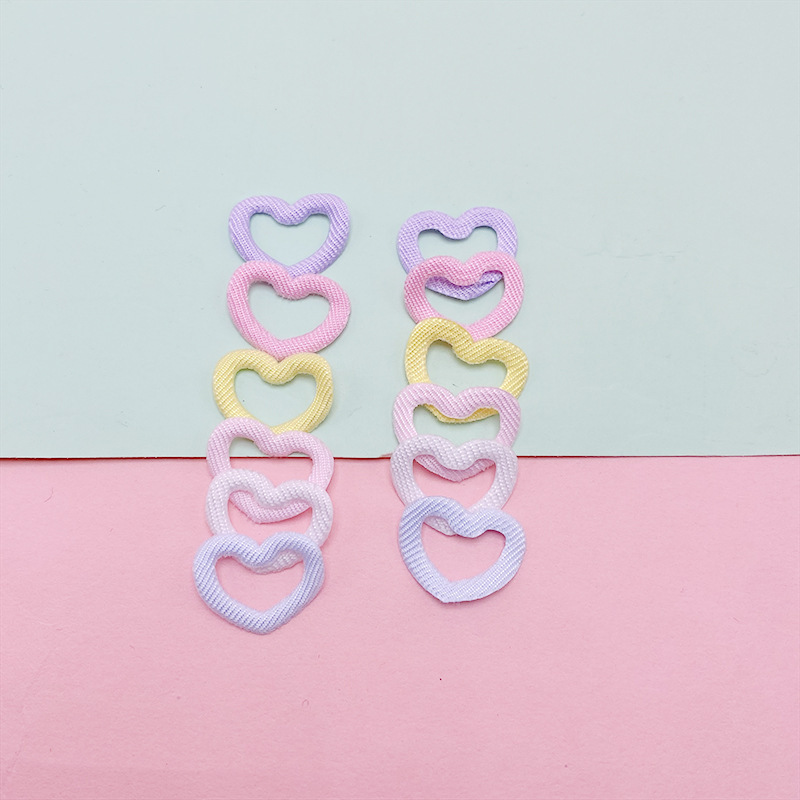Color Double-sided Fabric Sticker Hollow Love Second-dimensional Shoes Clothes Bag Hand Book Jewelry Decoration Accessories