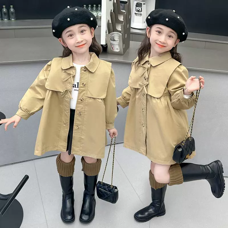 Модный хаки тренч, британский стиль
