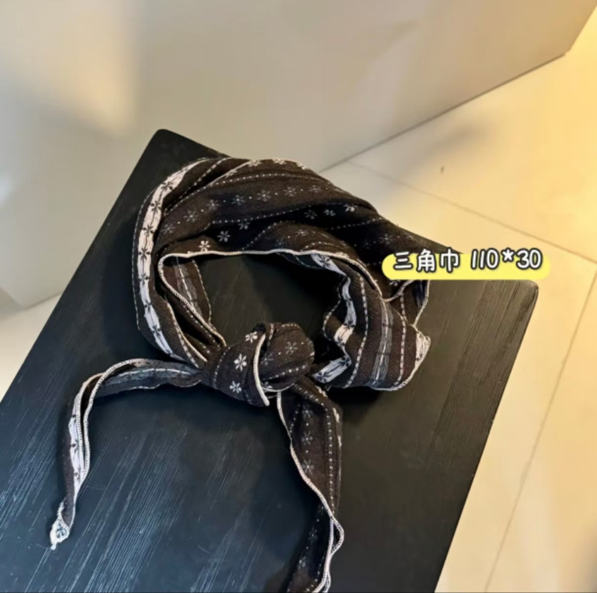클래식 블랙 자카드 리버시블