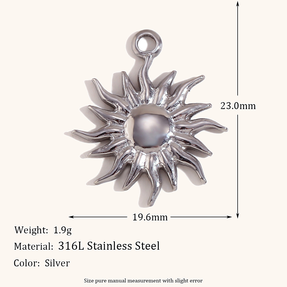 1 Piece Simple Style Geometric Stainless Steel Polishing Pendant Jewelry Accessories display picture 3