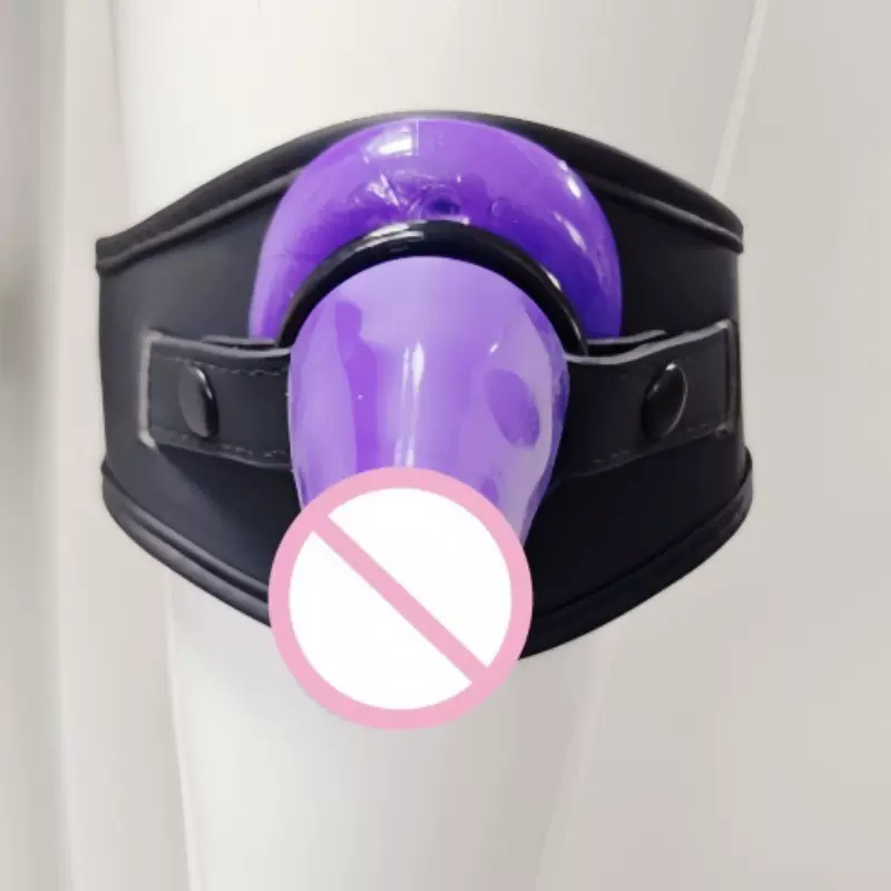 SM情趣用品 阳具固定器大腿皮革绑带 女同自慰性爱调教穿戴性道具