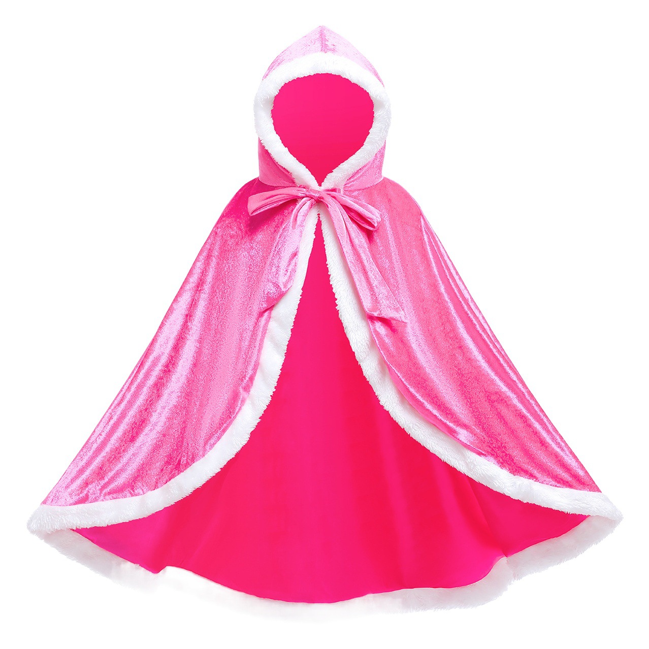 Capa congelada princesa capa niñas lindo chal ropa de invierno para niños ropa para niños