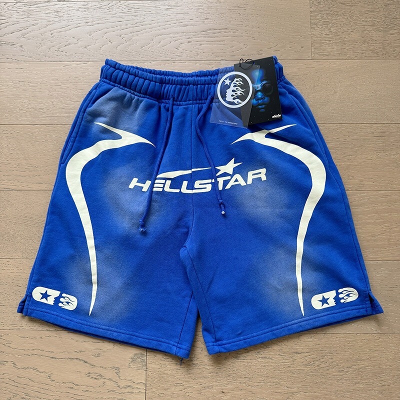 Independent Site 26 Cross-Border New Model Hell Star 3D Digital Print Loose Casual Running Fitness Shorts for Men and Women