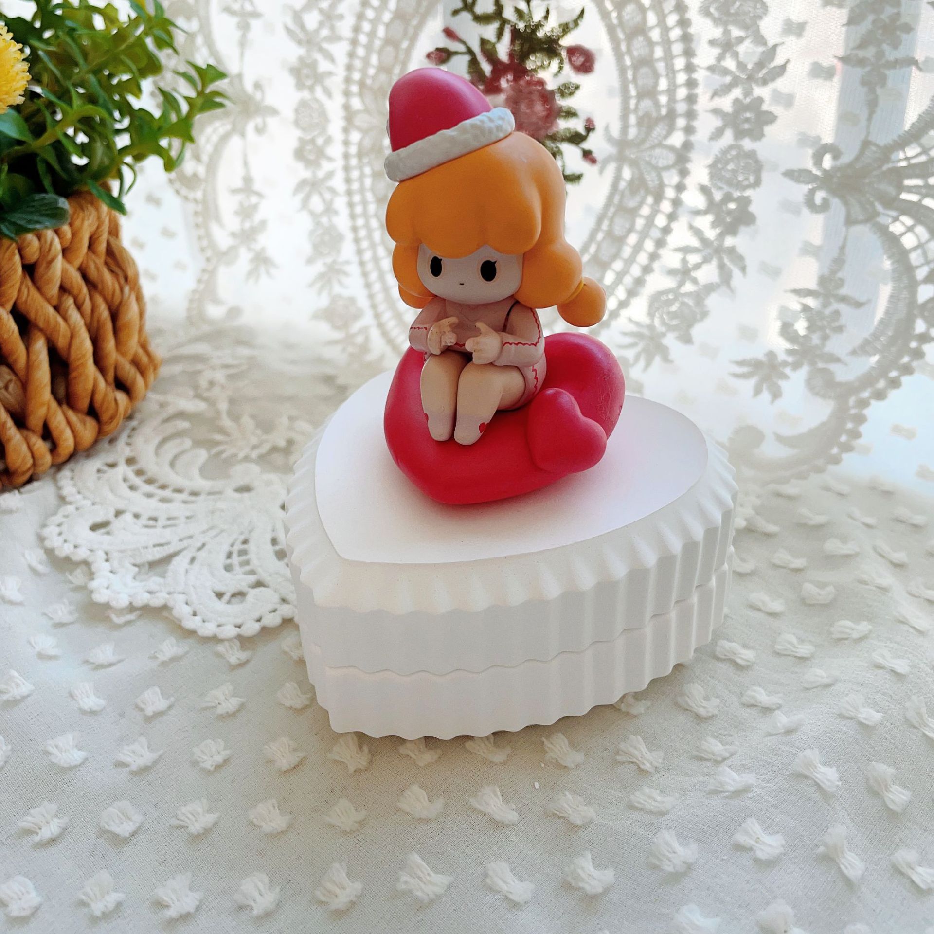 사랑 세로 패턴 저장 흰색 공백 9*4cm