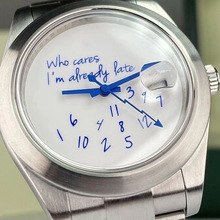 劳家日志迟到who cares  I‘m already late 机械表男批发cd001