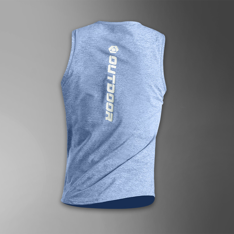 Chaleco de hielo de baloncesto masculino acondicionamiento físico rápido de verano pista y campo entrenamiento americano camiseta de carrera sin mangas equipo de marea