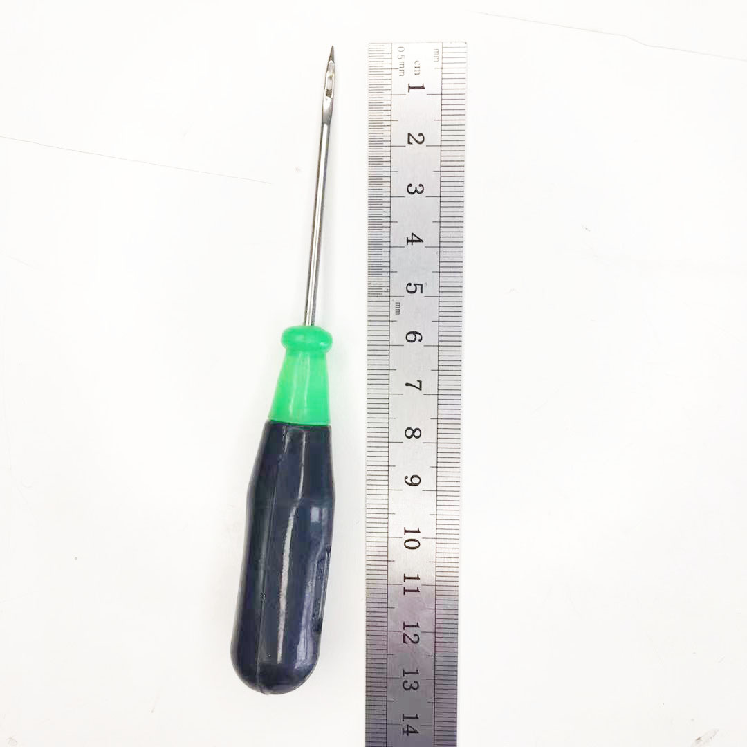 塑料实柄不锈刚锥子缝纫配件千枚通小工具 批发锥子尖头带孔锥子