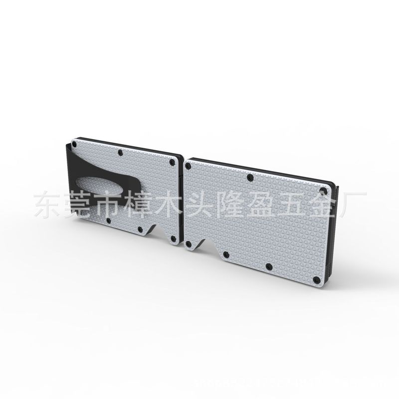 Amazon ファッション高級メタルカードホルダークレジットカードポータブルストレージカードホルダーアルミ合金ダイヤモンドパターン工場カスタマイズ|undefined