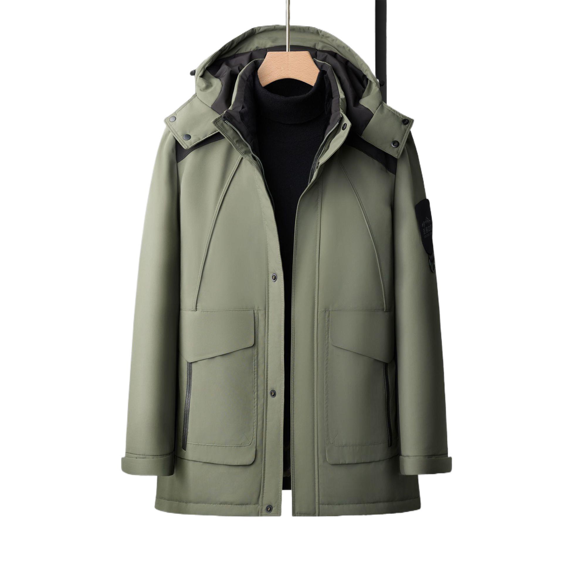 Fashionable winter solid travel velvet down jacket for leisure
