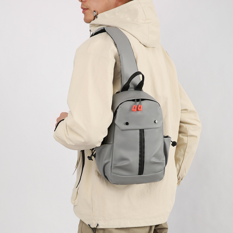 Bolso de pecho transfronterizo Bolso de hombro casual para hombre Bolso de mensajero de ciclismo de deportes al aire libre Bolso de moda de moda coreana