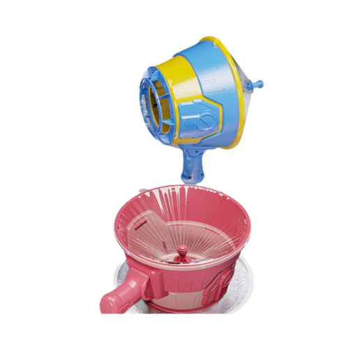 Children's New and Unique June 1st Skyrocket Multi-Hole Bubble Blowing Machine Handheld Firework Gatling Gun Toy Children's Gift