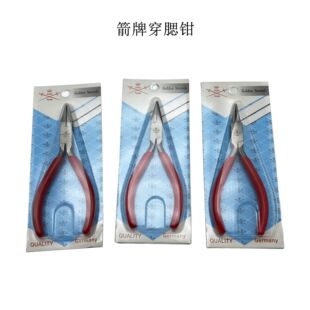 Toothless Pliers for Cheek Piercing Jewelry Mold Handmade Pliers Clamping DIY Red Handle Wire Piercing Pliers 130 Gold, Silver and Copper Winding