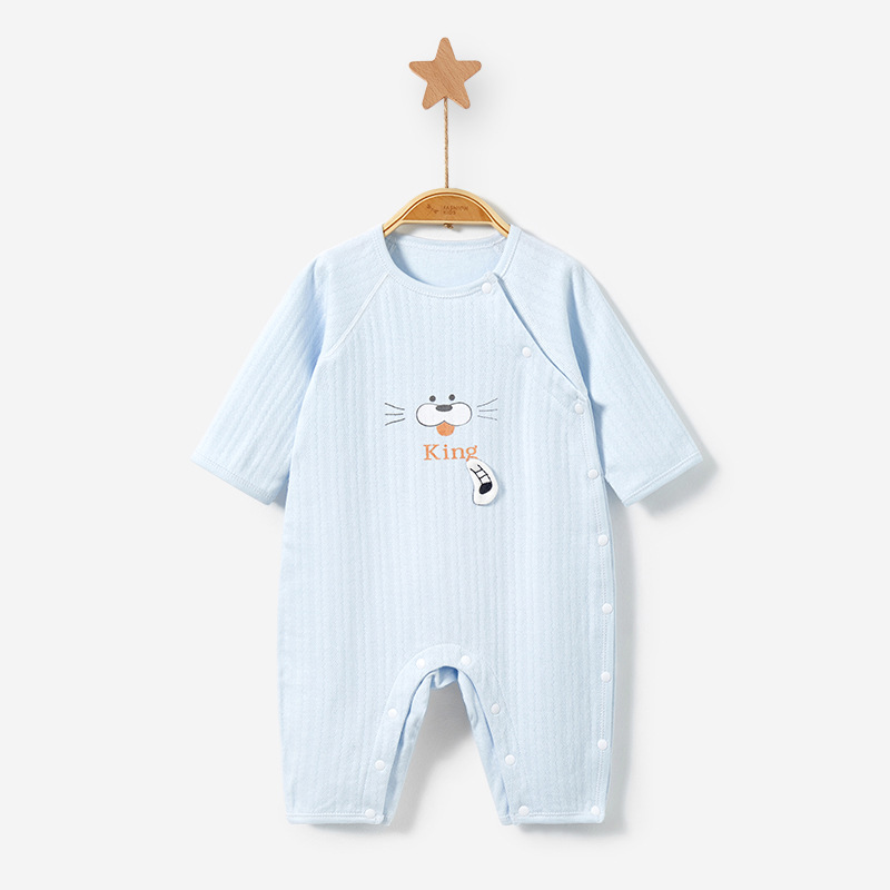 Bebé mono Primavera, otoño, invierno y verano bebé algodón fino otoño ropa de los hombres y las mujeres pijamas traje recién nacido Ropa