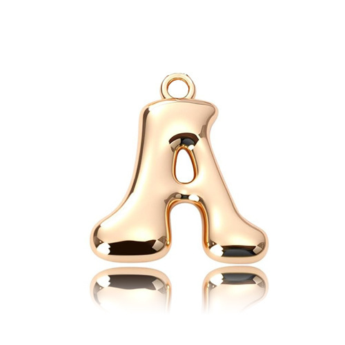 亚马逊热款26英文字母项链吊坠小众设计DIY钥匙扣包包装饰小挂坠